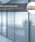 Heavy Duty Straight Up Premium Stainless Steel Sliding Patio Door Roller Wheel Kit With Reinforced Double Bearing for smooth operation