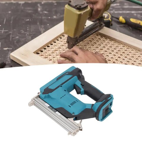 Heavy Duty Cordless Brad Nailer Battery Powered With 100 Nail Capacity Drives 10 To 30 Mm Straight Pins Quick Release Nose Design Zero Hassle Setup Dope For Baseboard Trim Woodcraft And Furniture Reupholstery Tasks Built Sick And Solid