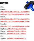 Metal Spur Gear Slipper Clutch 57T 32P With 15T 16T 17T Pinions Upgrade Kit for RC Trucks Compatibility Chart