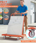 Heavy Duty Steel Wall Panel Trolley Featuring A Detachable Frame And Precision Swivel Casters For Seamless Warehouse Logistics and No Sweat Setup Rock Solid Workhorse That Glides Through Any Job Site Like A Dream transporting large sheets.