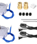 2-Pack Synchronous Turntable Motor And Cup Turner Rotisserie Motor For DIY Dessert Making, 4W 100-127V AC, accessories included