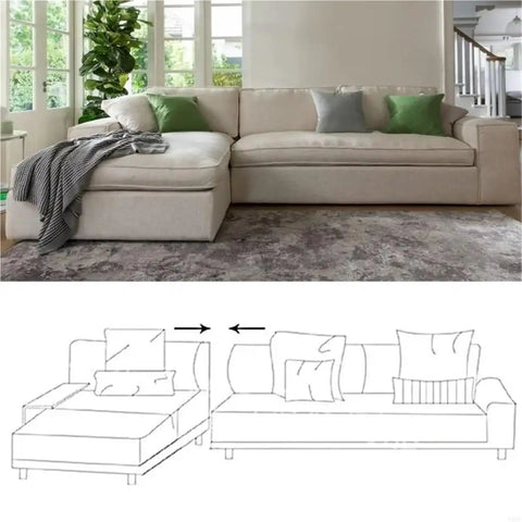 Heavy Duty Sectional Sofa Connectors 9 Piece Set With 155mm Iron Plug Buckles, snugly connecting sectional sofa parts.