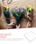 Flower Wrapping Paper For Bouquets Pack Of 20 Sheets BOPP Material For Floral Crafts And Bouquet Packaging Super Chic