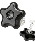 Top Grip Handle Knob And Bolt Washer Kit For Toro Mowers Snowblowers Replaces 922260, 1064161 And 1073844 Locking Screws Perfect Fix For Folding Handles On Powerlite Models 38584 And 38583. black plastic star knob with bolt and washer