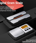 Ultra Portable Digital Gram Scale, 500G Capacity, 0.01G Accuracy, Pocket Handy For Jewelry, Modern Mechanical Armor Style