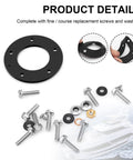 5 Hole Fuel Tank Gasket Kit for Marine Electric and Mechanical Senders, Fits 03572810 Style, with screws and washers