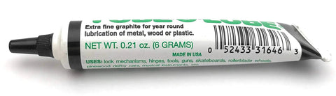 Dry Powder Graphite Lubricant 6 Gram Tube For Metal Wood Or Plastic Extra Fine Graphite Lubricant For Locks Drawers Tools Rails Cabinets
