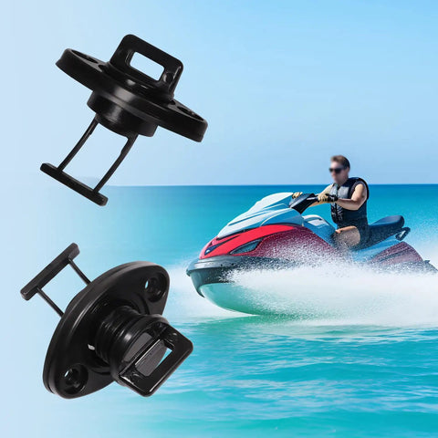 Drain Plug Kit With O Ring And Base For Sea-Doo Yamaha Polaris Jet Ski Gas Tank Replacement shown on ocean background