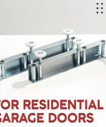 Low Headroom Quick Turn Top Brackets 2 Pack for Garage Doors with 4 Steel Rollers, Easy Install Headroom Saver Conversion Kit