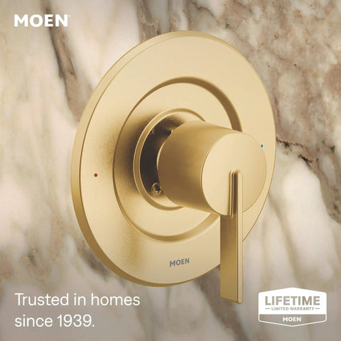 Contemporary Chic Brushed Gold Rain Shower Trim Kit Featuring Wide Ceiling Mount Head And Smooth Handle To Kick Up Your Daily Wash Flex Requires Separate Valve
