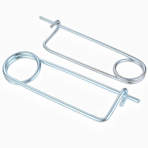 Heavy Duty Steel Brooch Shape Cotter Pins Set Quick Lock Safety Pins Locking Fasteners For Farm Lawn Garden And Hitch Applications 8 Pack 2x45x16mm Zinc Plated Tempered Alloy Steel