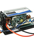 Heavy Duty 55 Amp RV Power Converter 120V AC To 12V DC Battery Charger showing internal components and wiring setup.