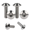 Titanium M6 Socket Head Cap Bolts Dome Head Screws 1.0 Pitch 12 15 20 25 30 35mm Pack Of 6 For Bicycle And Motorcycle