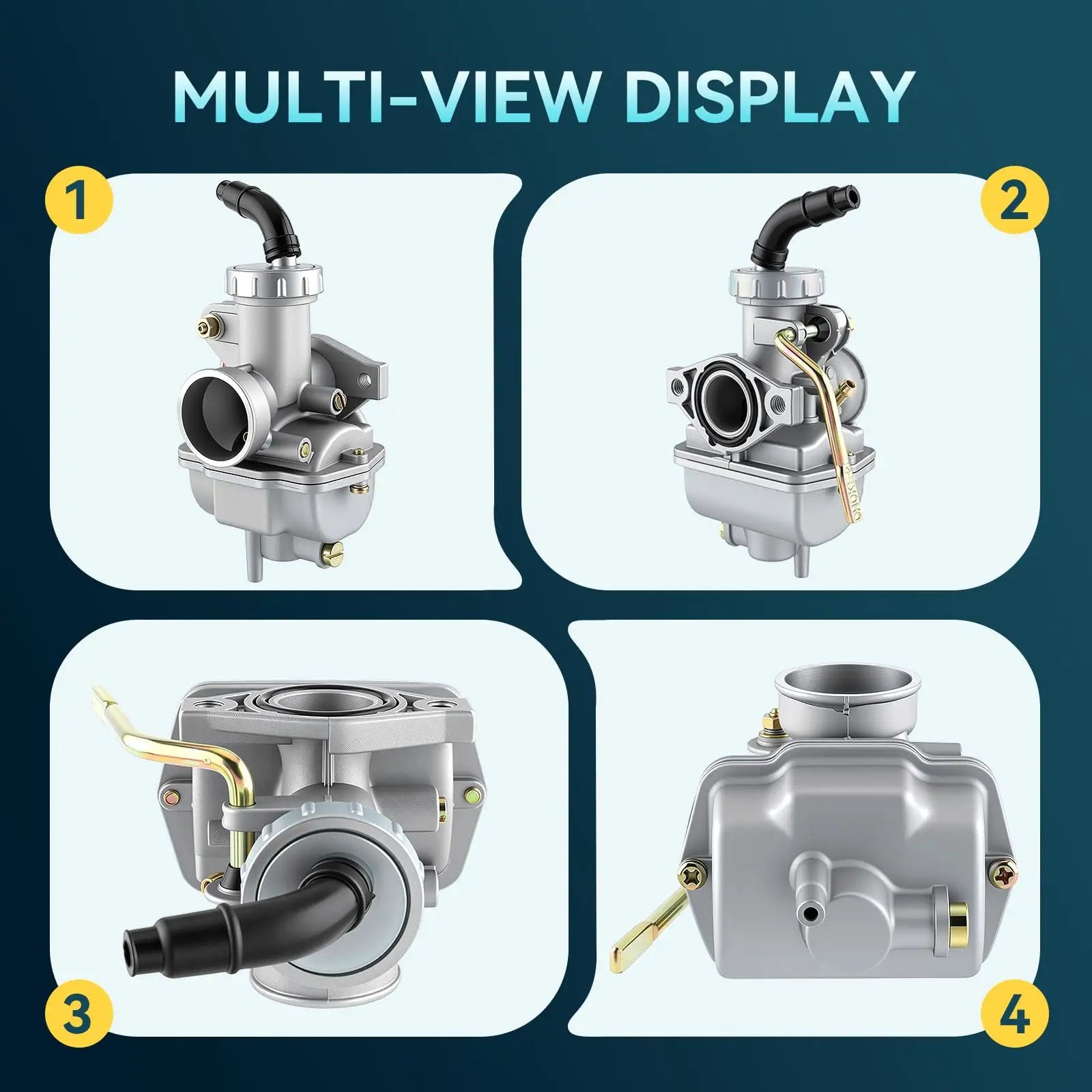 PZ20 Carburetor For 49cc-125cc ATVs ✓