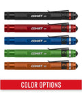 G20 Inspection Beam LED Penlight With Handy Pocket Clip And Edge To Edge Brightness shown in five color options