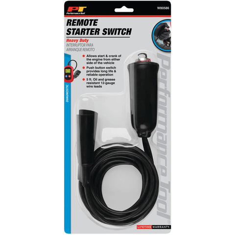 Heavy Duty Remote Start Kit For Cars And Trucks With Push Button Switch And 5 Foot Wire Leads No Fuss Easy Start 12 Gauge Wiring