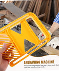 Superior Build Woodworking Featherboard For Circular Saw And Table Saw Safety Fixture With Dead Simple Setup and hella secure workholding, yellow plastic design.