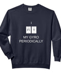 Fly Ultralight Aviator Sweatshirt For Flight Fans And Airfield Visionaries with periodic element design, black.