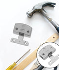 Beefed Up Heavy Duty Glass Door Hinges Pivot Hinge Set Stainless Steel 2 Pack For Quick Mounting Strong Load Bearing Cabinet And Bathroom Mirror Doors Ideal For Residential And Commercial Use installed with tools