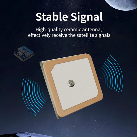 FPV GPS Module With QMC5883L Compass Dual Protocol Upgraded 10th Gen UBLOX Chip 10Hz Fast Satellite Positioning ceramic antenna