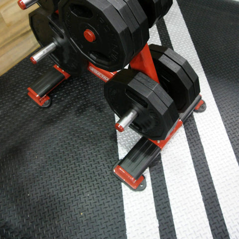 Diamond Plate Rubber Flooring Roll 3 mm Thick 4 Ft By 2 Ft Black Durable Industrial Grippy Floor Mat under gym equipment