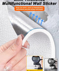 Game Changing 5 Mm Thick Thermal Insulation Wallpaper Roll Self Adhesive Cold Wall Patch No Sweat Setup showing thickness measurement and texture.