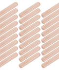 Natural Wood Dowel Pins One Quarter Inch By One Point Two Inch 100 Pack Pro Grade Beveled Ends Fluted Round Craft Dowels For DIY Woodworking