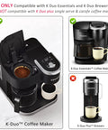 Gold Mesh Reusable Coffee Filter For 8 To 12 Cups No More Paper Filters This Eco Friendly Basket Style Filter Is Compatible With Keurig K Duo Essentials And K Duo Brewers BPA Free 1 Pack inside K-Duo Coffee Maker
