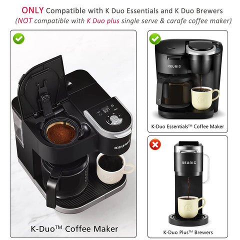 Gold Mesh Reusable Coffee Filter For 8 To 12 Cups No More Paper Filters This Eco Friendly Basket Style Filter Is Compatible With Keurig K Duo Essentials And K Duo Brewers BPA Free 1 Pack inside K-Duo Coffee Maker