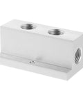 T Type Air Manifold Block 4 Port Flow Divider Multi Port Connector For Pneumatic Systems 2 Position Compact Gas Manifold