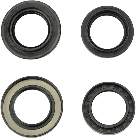 Heavy Duty Front Differential Carrier Seal and CV Axle Shaft Oil Seal Kit for 4Runner Tacoma Sequoia Tundra Fj Cruiser Lexus GX LX Vehicles 2 Pack Leak Fix Easy Install showing four rubber seal designs.