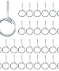 One And A Quarter Inch Bridle Rings 30 Pack Heavy Duty Steel Cable Hangers With Quarter Twenty Threaded for wiring and pipe support