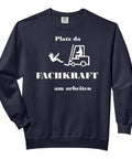 Warehouse Life Frenzy Sweatshirt For Forklift Drivers And Logistics Pros, black with humorous forklift graphic