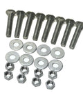 Heavy Duty Galvanized Carriage Bolt Set Packs Eight 1/2 Inch By 3 Inch Bolts With Sturdy Nuts And Washers for secure fastening.