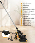 Professional 4 Head Concrete Floor Grinder With 3800W Shop Muscle And Adjustable Speed Dial showing detailed features.