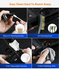 All In One Gun Cleaning Kit With CLP Oil For Rifle And Pistol Maintenance Includes 3.4oz Gun Oil, 2oz Needle Lubricant, Brushes