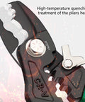 Kick Butt With This Badass 8 Inch Electrical Wire Tool Crimping And Stripping Made Tough High Grade Steel Compact Design showing high-temperature treatment.