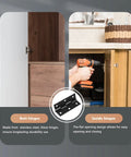 Folding Cabinet Hinges For Quick No Fuss Easy Opening And Closing Stainless Steel Door Hinges installed on wooden cabinet