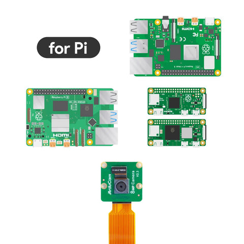 Raspberry Pi Camera Module V2 8MP IMX219 For Pi 5 And Pi Zero Plug And Play Cam Upgrade With Crisp 1080p Video, Smooth Frame Rates