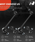 Set Of 4 Front And Rear Sway Bar Links Kit Stabilizer Links For Mitsubishi Outlander Lancer Eclipse Cross Avenger Caliber Sebring