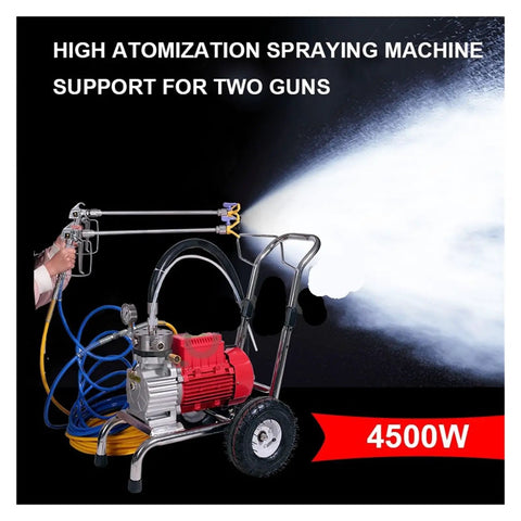 Heavy Duty 5200W Electric Paint Sprayer, High Pressure Airless Spray Gun For Home Improvement with dual guns support.