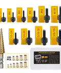 Rivet Nut Tool Kit With Step Drill Bit And 100 Rivet Nuts, SAE And Metric Mandrels, Handy Rivnut Tool For DIY Projects shown