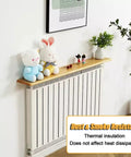 Custom Size Wooden Radiator Shelf Cover Wall Mounted Hidden Storage Panel With Heavy Duty Steel Brackets For Bedroom Office Garage Kicking Clutter To The Curb While Saving Space Like A Boss Straight Up Durable with plush toys and decor.