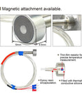 K Type Thermocouple Magnetic RTD Sensor Temperature Magnetic Mount Surface Mount Probe Gold 2 Meters Built Tough For Industrial Temperature Transmitters In Petroleum Equipment Pumps And Compressors