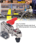 Quick Release Vertical Toggle Clamp 150 Lb Holding Capacity visible on workbench