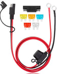 Road Ready Sae Battery Connector With 33 Ft 14 Awg Harness And O Ring Terminals, includes inline fuses and polarity adapter.