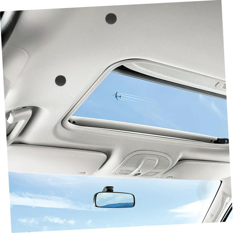 Automotive Headliner Repair Kit With Black Snap Rivets, 12-Set Ceiling Fabric Fixers for Cars, installed in vehicle interior.