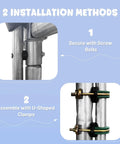 Upgrade Your Yard Game With These Universal Trampoline Replacement Enclosure Poles Set Of Six Straight Tubes And Heavy Duty Split Clamps For Ten To Fifteen Foot Nets Installation methods instructions images.