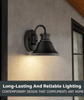 Bayport 10.25 Inch Outdoor Light Fixture Sconce Bronze Exterior Wall Lantern for front door with downward lighting
