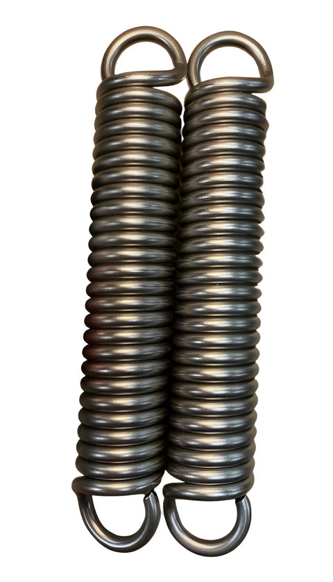 Pro Grade Heavy Duty Extension Springs Eleven Inch Hook To Hook By 1.94 Inch Outside Diameter 0.331 Chrome Silicone Steel stacked image